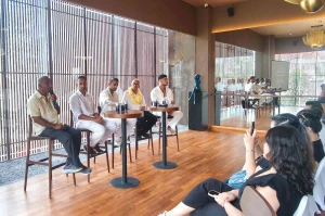 Jajaran manajemen Reload Sanctuary Bali saat menggelar konferensi pers peresmian di Canggu, Jumat (20_2_2026) _ bhi-01